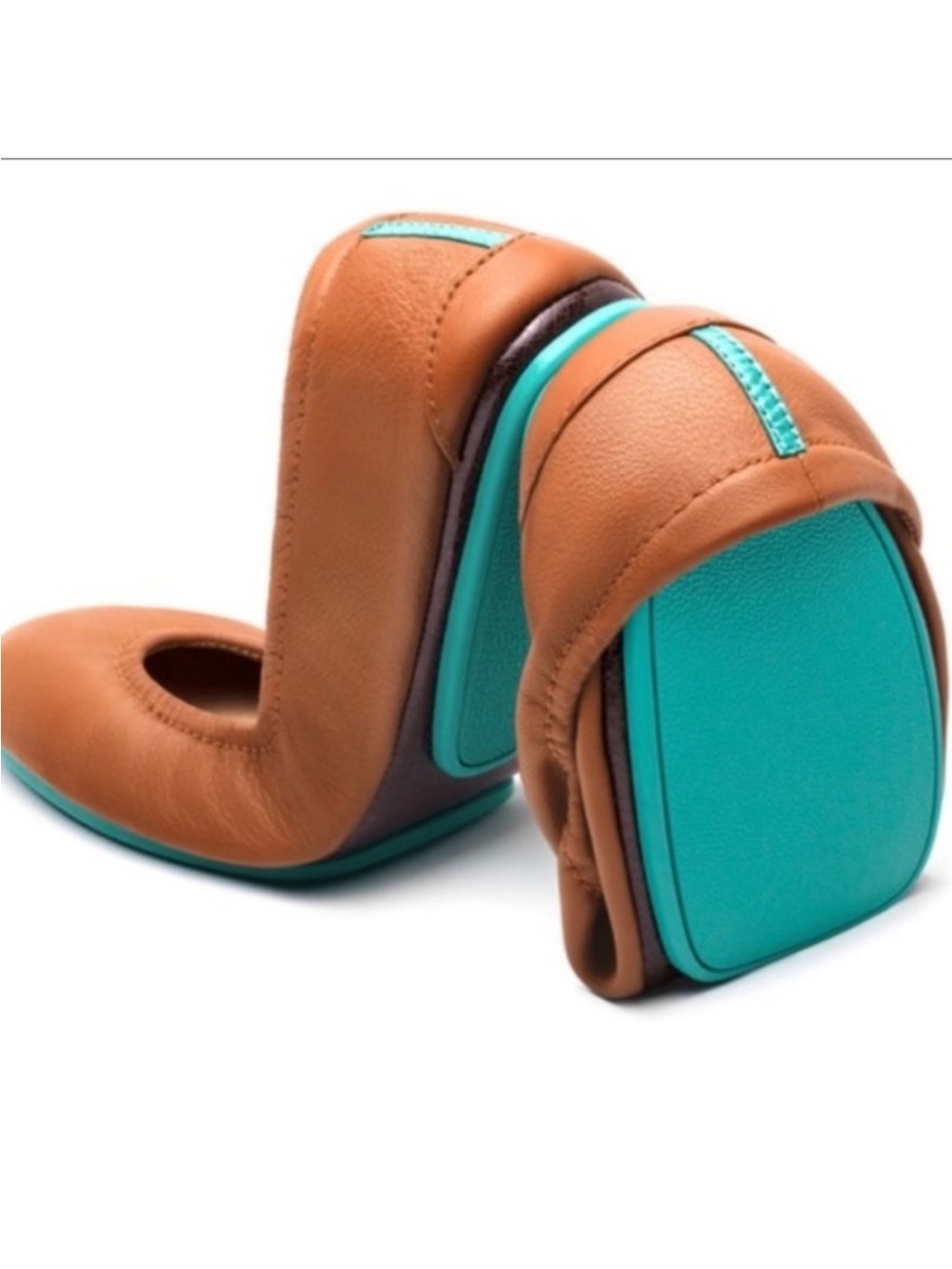 Tieks Leather Ballet Flats Chestnut Brown Size 7